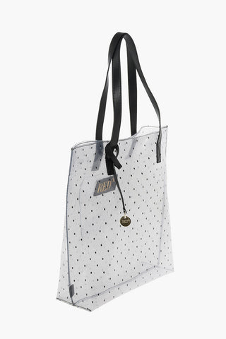 Lace Patterned Recycled PVC Tote Bag