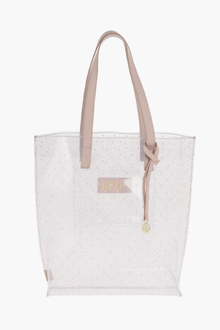 Lace Patterned Recycled PVC Tote Bag