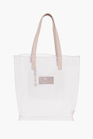 Lace Patterned Recycled PVC Tote Bag