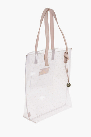 Lace Patterned Recycled PVC Tote Bag