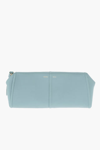 Leather ELSA Maxi Clutch with Removable Shoulder Strap