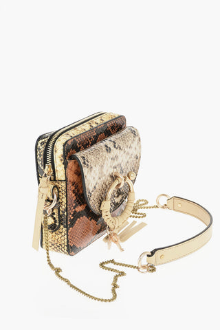 SEE BY Snake Printed Leather JOAN Mini Crossbody Bag