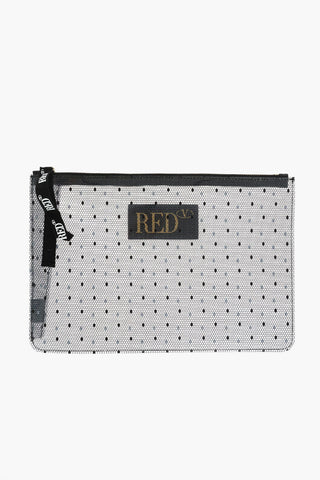 Pochette in PVC Riciclato Motivo Pizzo