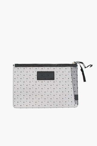 Pochette in PVC Riciclato Motivo Pizzo
