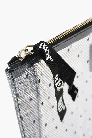 Pochette in PVC Riciclato Motivo Pizzo