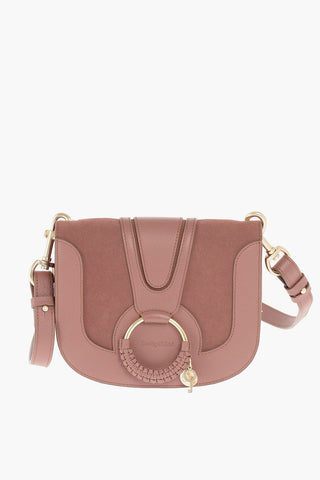 SEE BY Leather MARA Saddle Bag with Suede Insert
