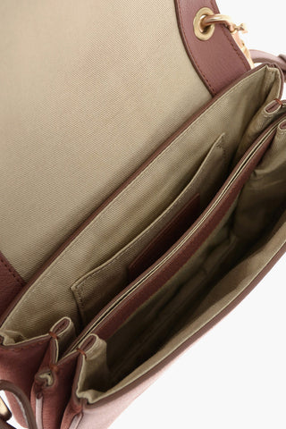 SEE BY Leather MARA Saddle Bag with Suede Insert