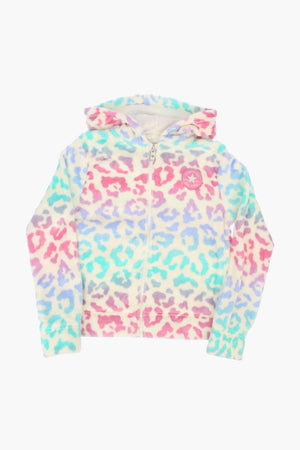 Sherpa Leopard-Print Sweatshirt