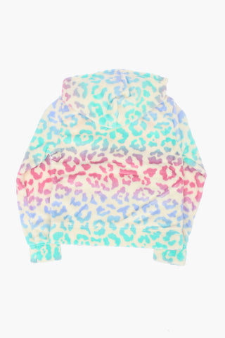Sherpa Leopard-Print Sweatshirt