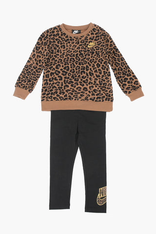 Set Felpa Leopardata e Leggings