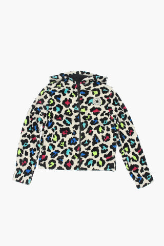 Leopard Printed Sherpa Sweatshirt