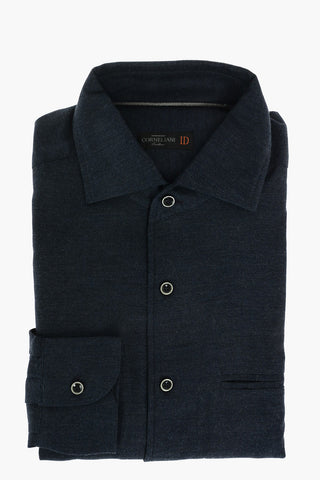 ID Twill Cotton Shirt with Breast-pocket