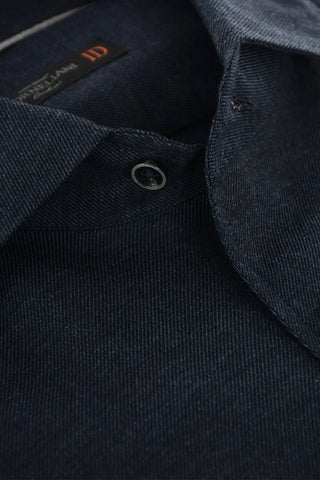 ID Twill Cotton Shirt with Breast-pocket