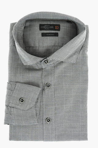 ID District Check SLIM FIT Cotton Shirt