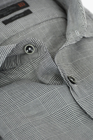 ID District Check SLIM FIT Cotton Shirt