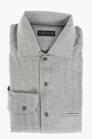 ID Twill Cotton Shirt with Breast-pocket