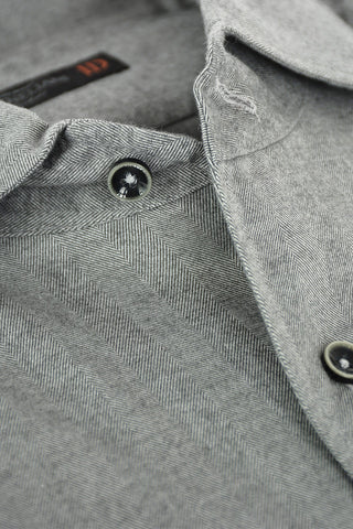 ID Twill Cotton Shirt with Breast-pocket