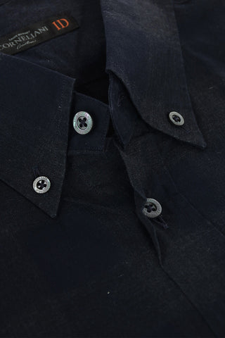 ID Camicia in Cotone Gingham con Collo Button Down