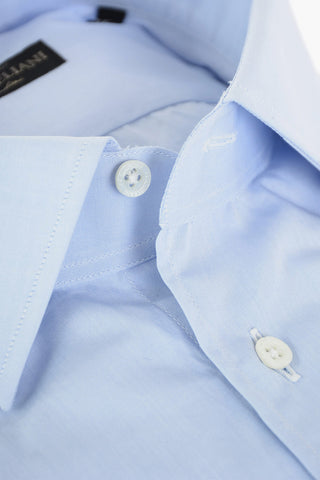 Camicia in Cotone Twill con Polsini Doppi alla Francese