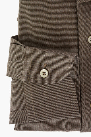 ID Twill Cotton Shirt with Breast-pocket