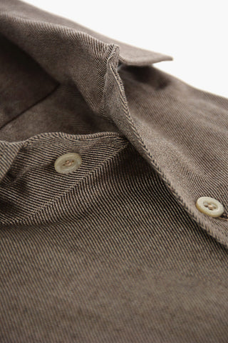ID Twill Cotton Shirt with Breast-pocket