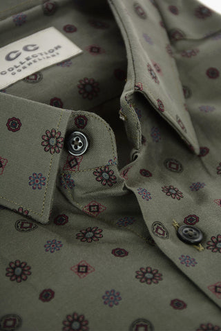 CC COLLECTION Floral Printed Cotton Shirt