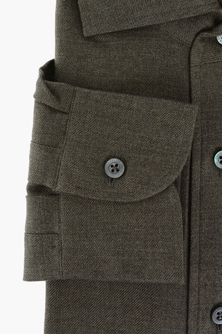 ID Camicia in Cotone Twill con Collo Francese