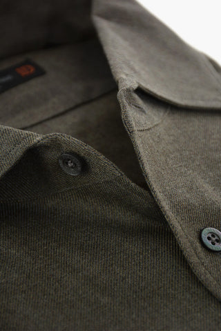 ID Camicia in Cotone Twill con Collo Francese