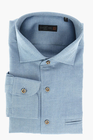 ID Twill Cotton Shirt with Breast-pocket