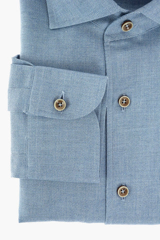 ID Twill Cotton Shirt with Breast-pocket