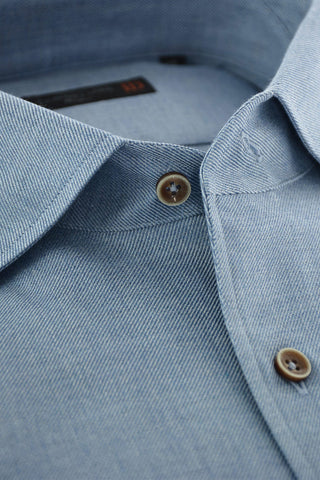 ID Twill Cotton Shirt with Breast-pocket