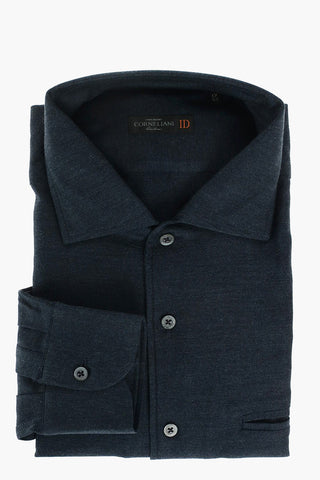 ID Camicia in Cotone Twill con Taschino