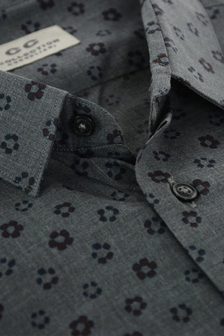 CC COLLECTION Floral Printed Cotton Shirt
