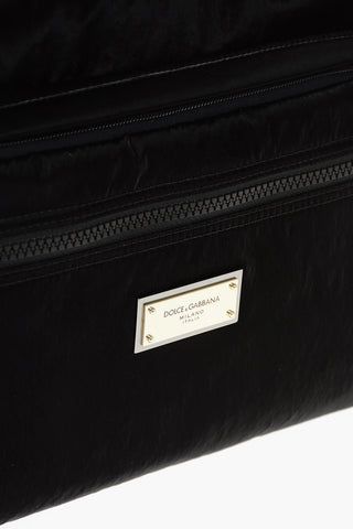 Nylon Crossbody Bag with Outer Pockets