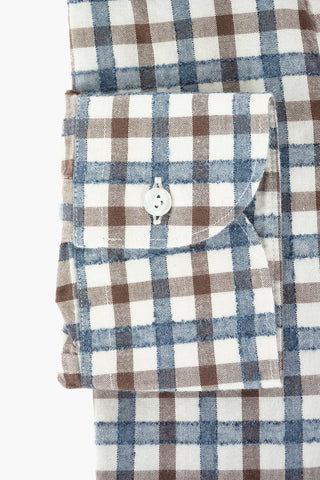 CC COLLECTION Camicia Tattersall con Collo Francese