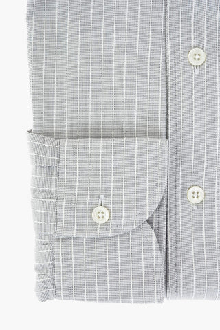 Standard Collar Pinstriped Shirt