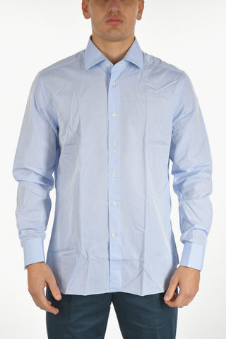 Camicia in Cotone Oxford con Collo Francese