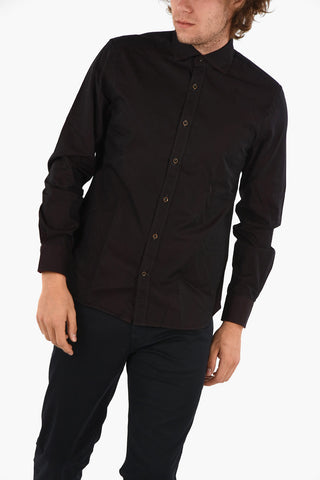 ID Twill Cotton Shirt with Embroidered Logo