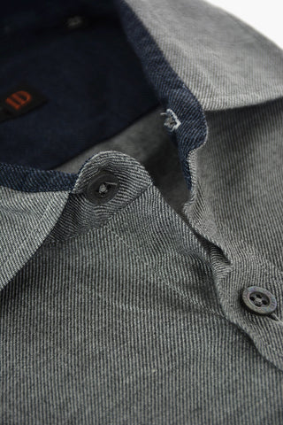 ID Twill Cotton Shirt with Embroidered Logo