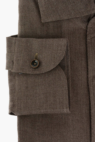 ID Twill Cotton Shirt with Breast-pocket