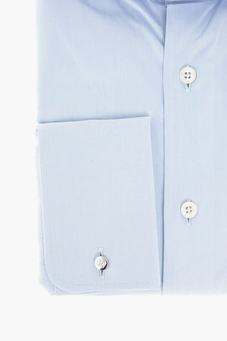 Twill Cotton Shirt with Standard Collar