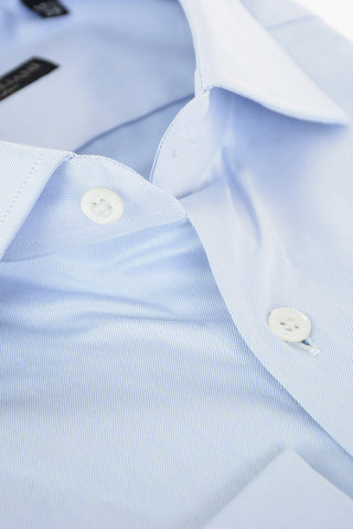 Twill Cotton Shirt with Standard Collar