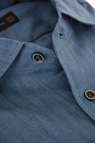 ID Popeline Cotton Shirt with Breast-pocket