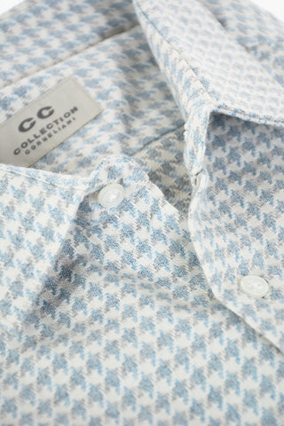 CC COLLECTION Houndstooth Cotton Shirt