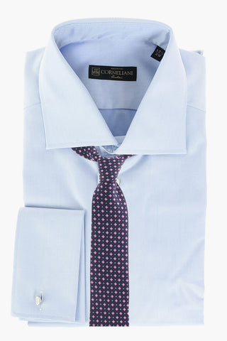 Popeline Cotton Shirt with Standard Collar