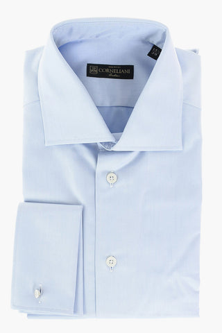 Popeline Cotton Shirt with Standard Collar