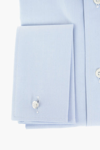 Popeline Cotton Shirt with Standard Collar