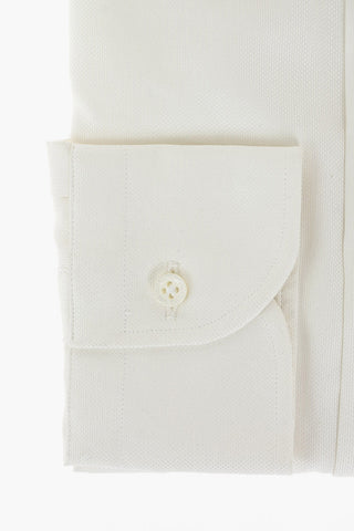 NOBLE SHIRT Camicia in Seta e Cotone con Collo Francese