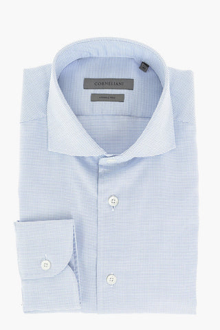 WRINKLE FREE Cotton Shirt with Standard Collar