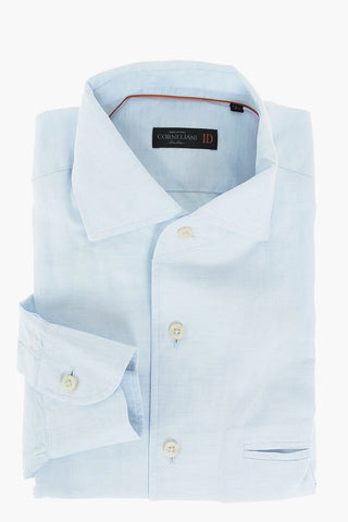ID Camicia Oxford in Lino e Cotone con Taschino